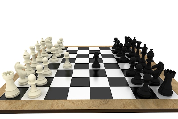 Czarno-białe szachy na pokładzie