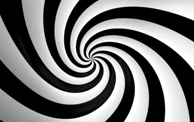 Czarno-białe tło spirali Ilustracja AI GenerativexA
