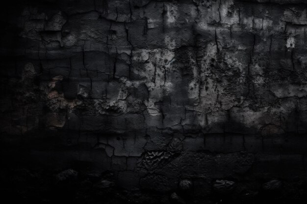 Czarno-białe zdjęcie generatywnej sztucznej inteligencji ściany z cegły