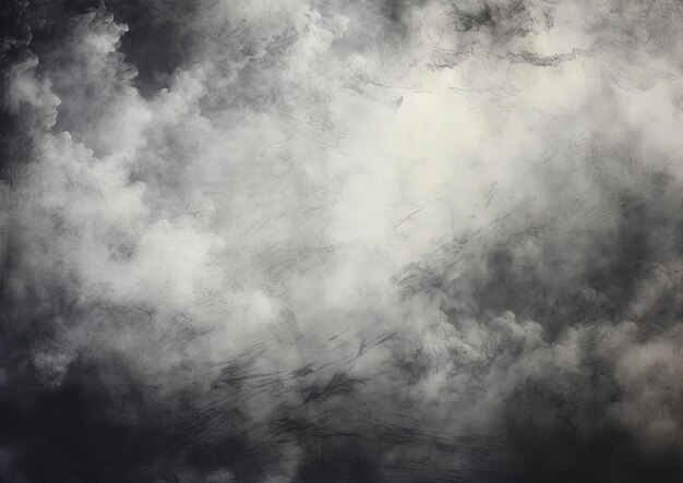 czarno-biały obraz niektórych chmur w stylu błyszczyka i pyłu diamentowego