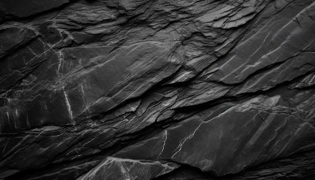 Czarno-biały obraz przedstawiający skałę.
