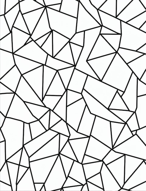 Zdjęcie czarno-biały obraz wzoru trójkątów generatywny ai