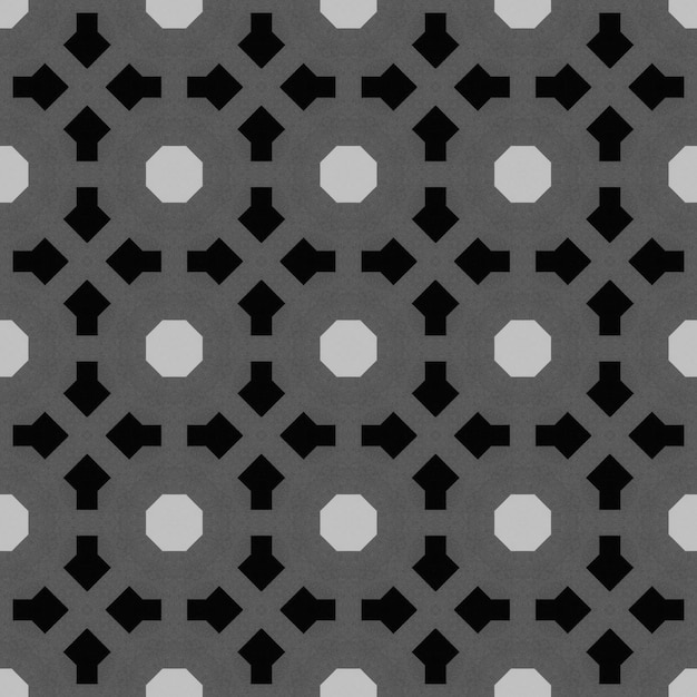 Zdjęcie czarno-biały wzór geometryczny z czarnym tłem.