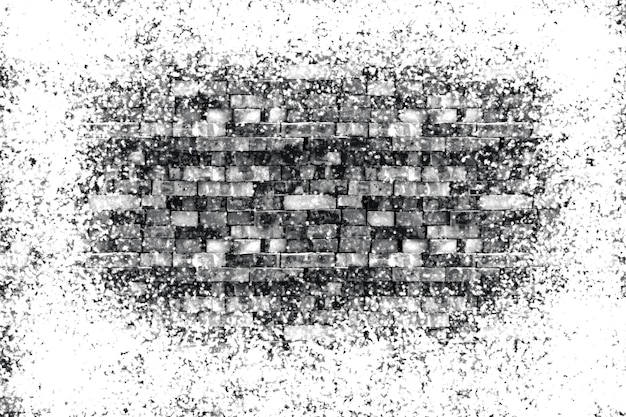 Czarno-biały wzór grunge Monochromatyczne cząstki streszczenie tekstura Tło pęknięć i zadrapań