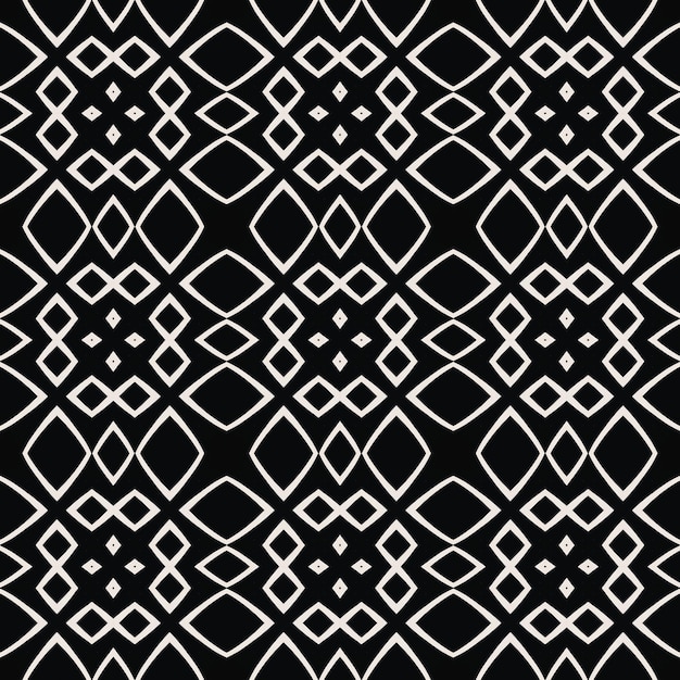 Czarno-biały wzór z geometrycznym wzorem.