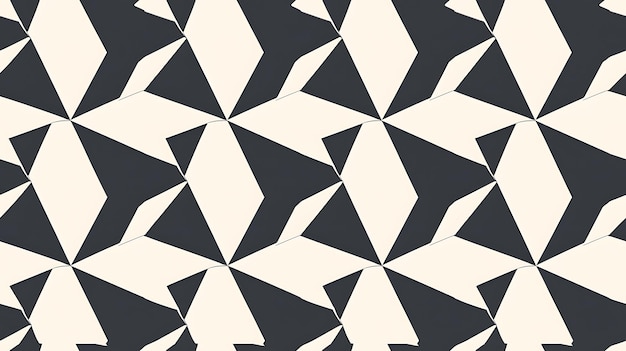 czarno-biały wzór z trójkątami w środku