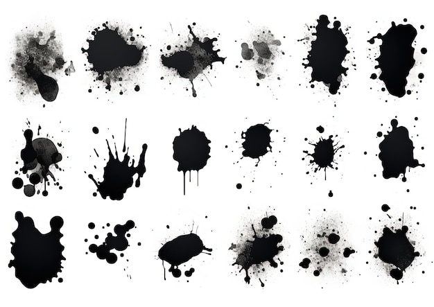 czarno-biały zestaw barw w stylu koszmarnych ilustracji
