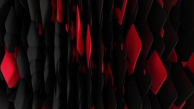 Czarno-czerwona metalowa nowoczesna tapeta