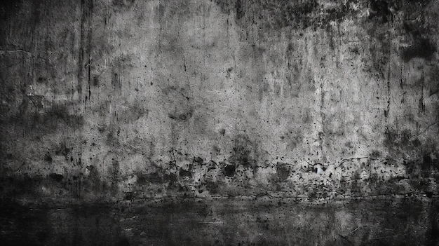 Zdjęcie czarno-szare zdjęcie starej ściany cementowej