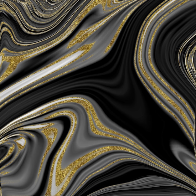 Czarno-złota marmurowa tekstura
