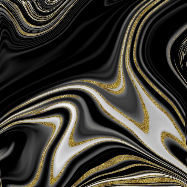 Czarno-złota marmurowa tekstura