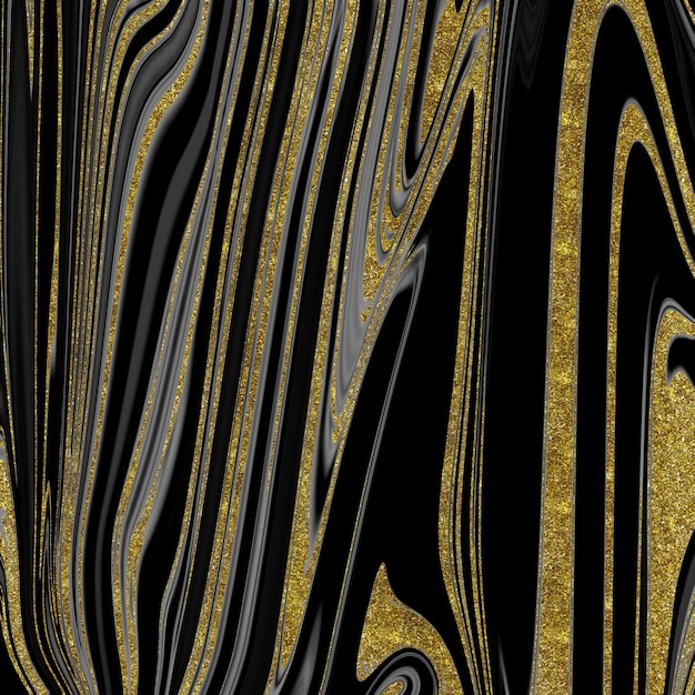 Czarno-złota tekstura marmuru