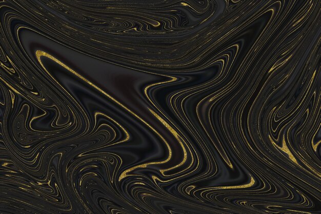 Czarno-złote marmurowe abstrakcyjne tło