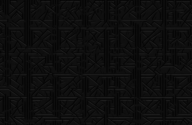 Czarny geometryczny wzór jako tło