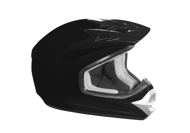 czarny hełm motocyklowy