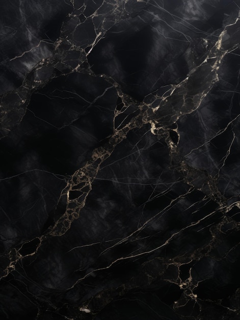 Czarny marmur Kreatywna abstrakcyjna tekstura Tapeta Fotorealistyczna sztuka cyfrowa Dekoracja Abstrakcyjna realistyczna powierzchnia Pionowe tło Wygenerowany przez AI żywy wzór