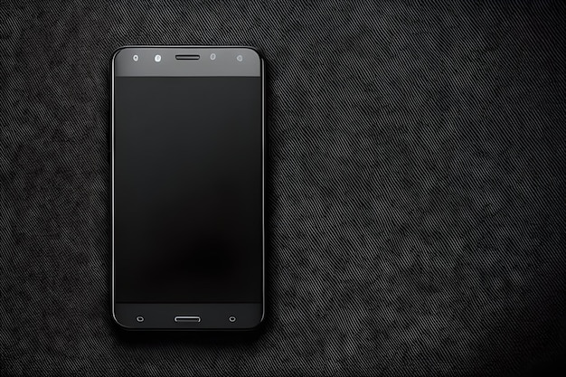Czarny telefon komórkowy z czarnym ekranem z napisem nokia.