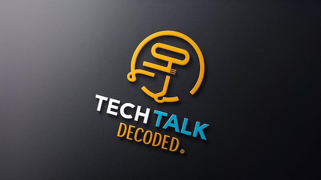 Czarny znak z napisem "technologia"