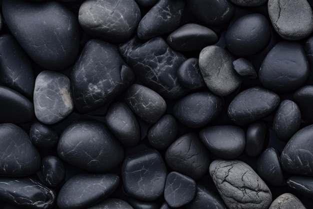 Czarny zwykły kamienny tło Ultra realistyczny wysoki szczegół AI generowany