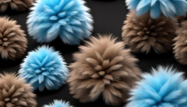 Zdjęcie czarująca harmony abstract wallpaper z black baby blue i fuzzy wuzzy brown tones