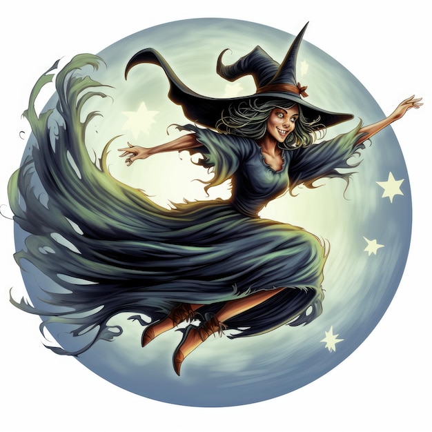 Czarująca opowieść o figlarnej czarownicy, która kapryśnie szybuje w czasie pełni księżyca