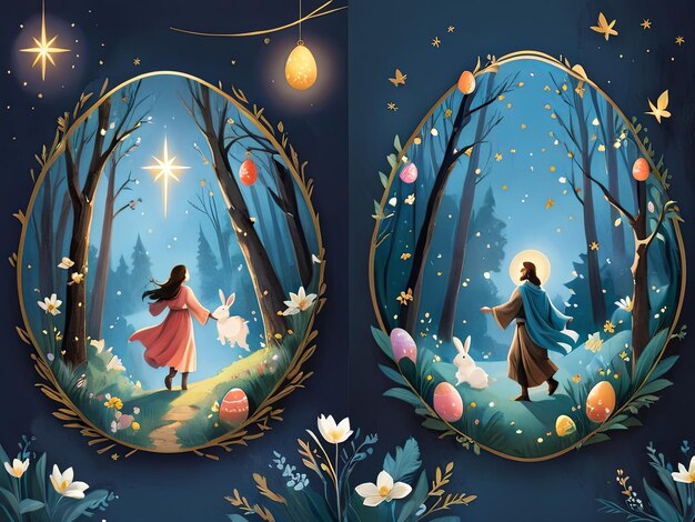Czarujące Wielkanocne Przygody Kolekcja okładek książek dla dzieci