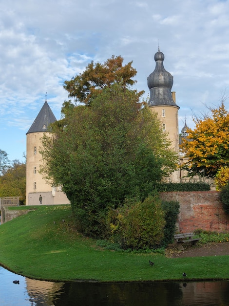 Zdjęcie czas jesienny w niemieckim muensterlandzie