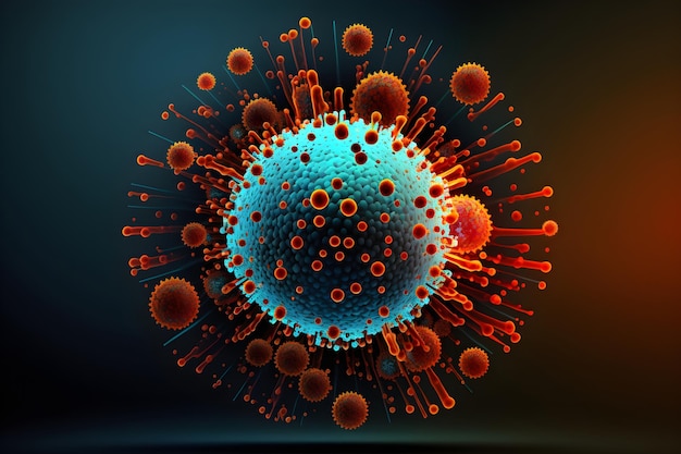 Cząsteczka generatywna wirusa grypy koronowej Ai