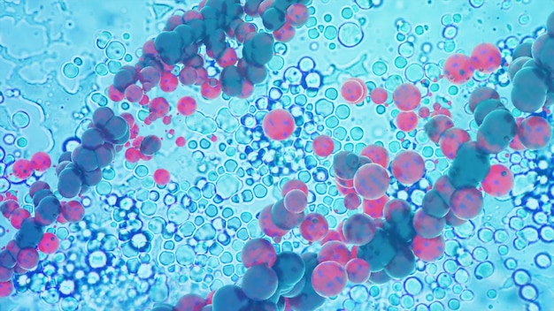 Cząsteczki chemiczne Poziom komórkowy w ciele Koncepcja biologii