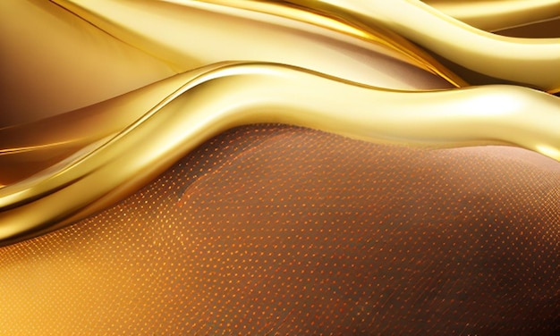 Cząsteczki draperii luksusowe złote tło ilustracja 3d renderowania 3d