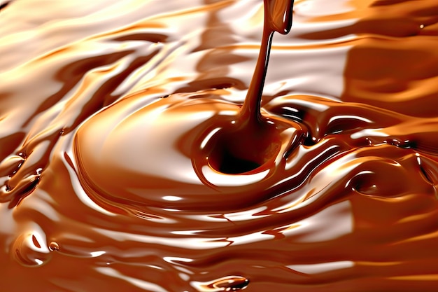 Zdjęcie czekolada ciekła tekstura płynna tło