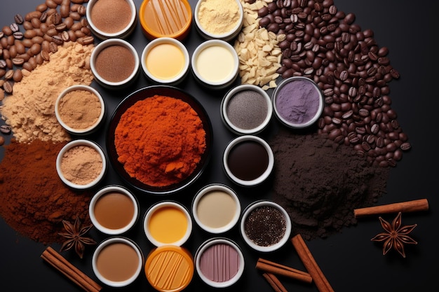 Zdjęcie czekolada kolorowa na kuchennym stole profesjonalna fotografia reklamowa żywności