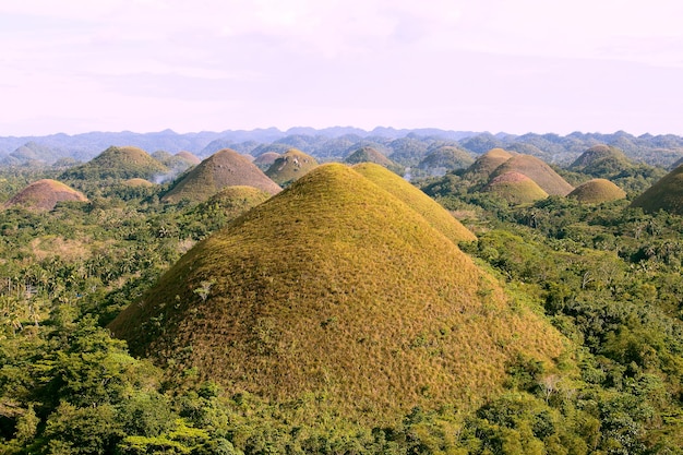 Czekoladowe Wzgórza Bohol Wyspa Filipiny