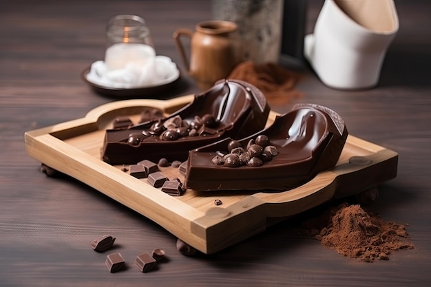 Czekoladowy pedicure z czekoladową kąpielą stóp i roztopioną czekoladą do masażu stóp