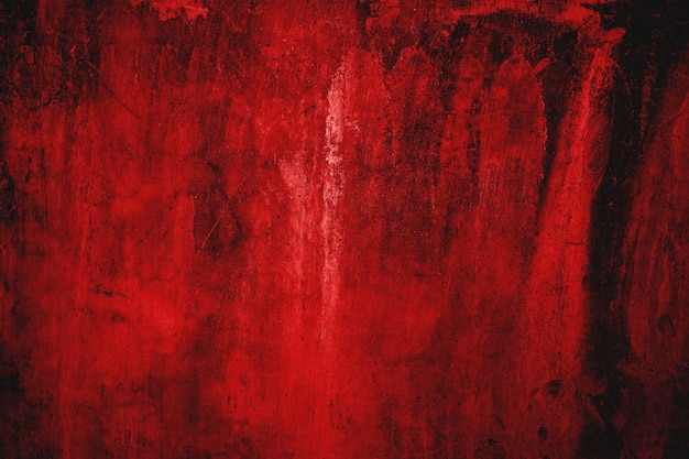 Czerwona grunge ściana tekstura Czerwone i czarne horror tło