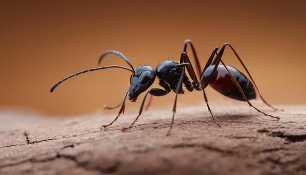 Zdjęcie czerwona importowana mrówka ogniowa rifa solenopsis invicta mrówka fotografująca bliskie zdjęcia w wysokiej rozdzielczości mrówka kulkowa