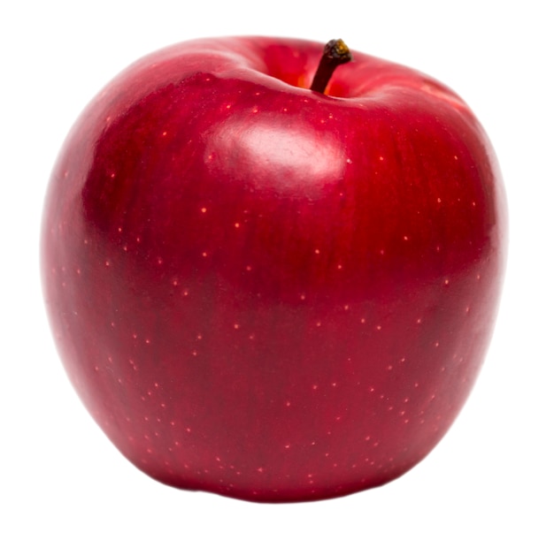 Czerwona Jabłczana Owoc Odizolowywająca Na Białym Tle
