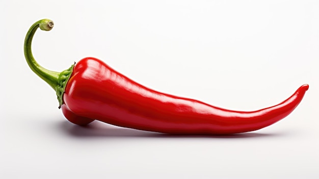 Czerwona papryczka chili izolowana na białym tle
