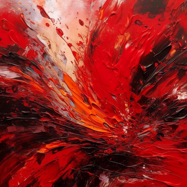 czerwona plama wody z napisem „ogień”.
