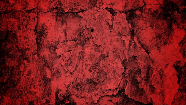 Czerwona ściana z czarnym tłem i czerwonym tłem z napisem „red”.