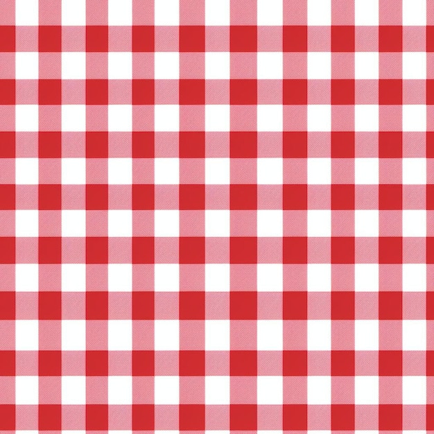 Czerwona szachownica z kwadratami na białym tle.