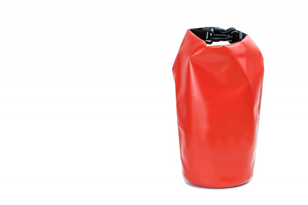 Czerwona wodoodporna torba
