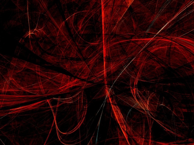 czerwone abstrakcyjne tło fraktalne ilustracja renderingu 3D