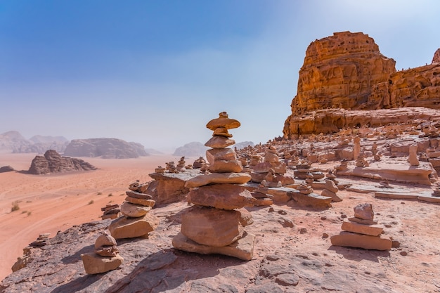 Czerwone Góry Pustyni Wadi Rum W Jordanii