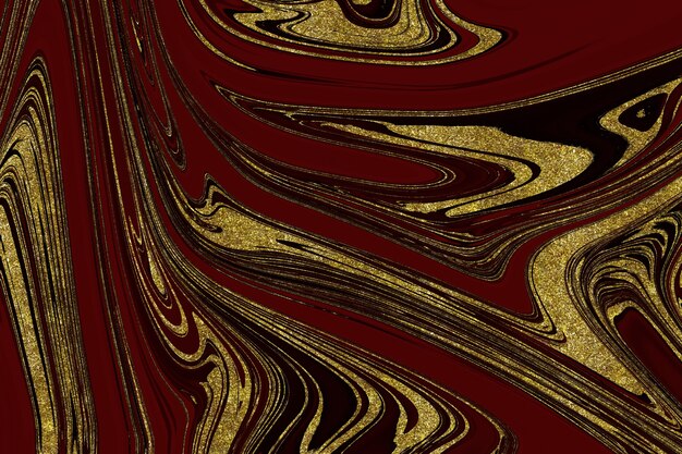 Czerwone i złote marmurowe abstrakcyjne tło