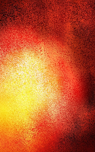 Czerwone i żółte tło z wzorem kropek i linii z napisem „ogień”