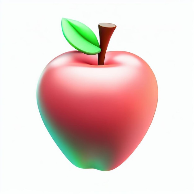 Zdjęcie czerwone jabłko izolowane na białym