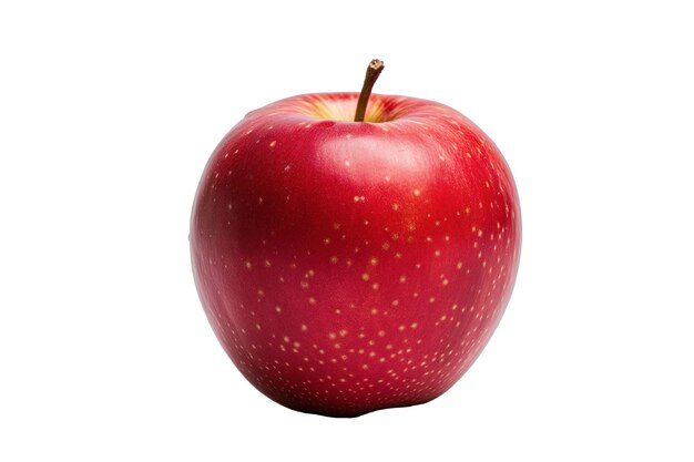 Czerwone jabłko izolowane na białym