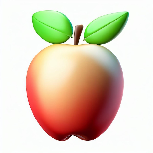 Zdjęcie czerwone jabłko wyizolowane na białym