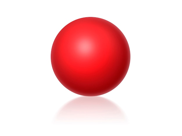 Czerwone kule na białym tle renderowania 3D